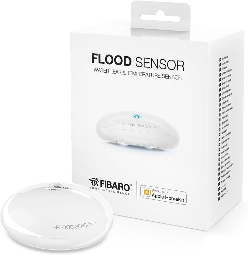 FIBARO FGBHFS-101 Wassermelder (Apple HomeKit), Weiss Lecksensor, Lecksensor