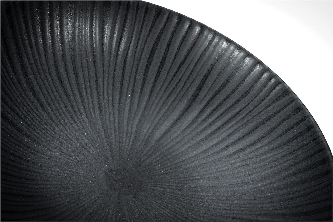 CreaTable, 23211, Serie VESUVIO Black, Geschirrset, Tafelservice 12 teilig