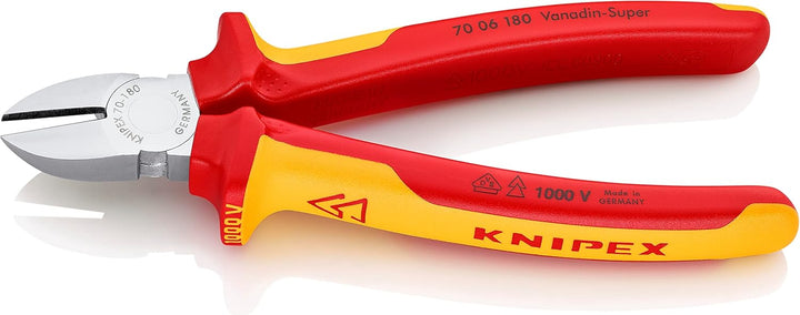 Knipex Abmantelungswerkzeug mit Schleppklinge schlagfestes Kunststoffgehäuse 165 mm 16 20 165 SB &amp; S