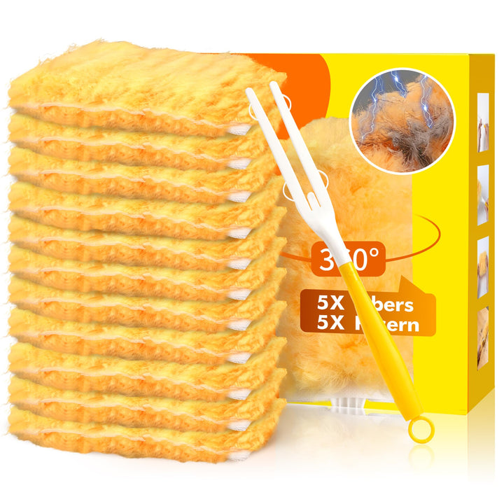 Staubmagnet Nachfüllpack Tücher Set für Swiffer Duster I Staubwede I Einweg Magnet Staubwede l Start