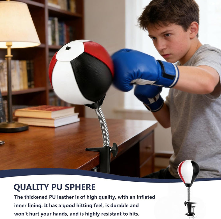 Boxsack für den Schreibtisch, Punchingball Tisch, Tisch Boxsack mit Superstarkem Saugnapf und Tischk