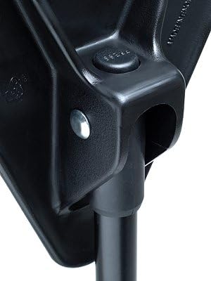 Faltbarer Sitzstock schwarz mit Tasche extra kurz mit extra breitem Antirutschfuss