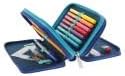 Herlitz Etui TriCase 31teilig befüllt, Dip Dye Blue/Turquoise, 1 Stück
