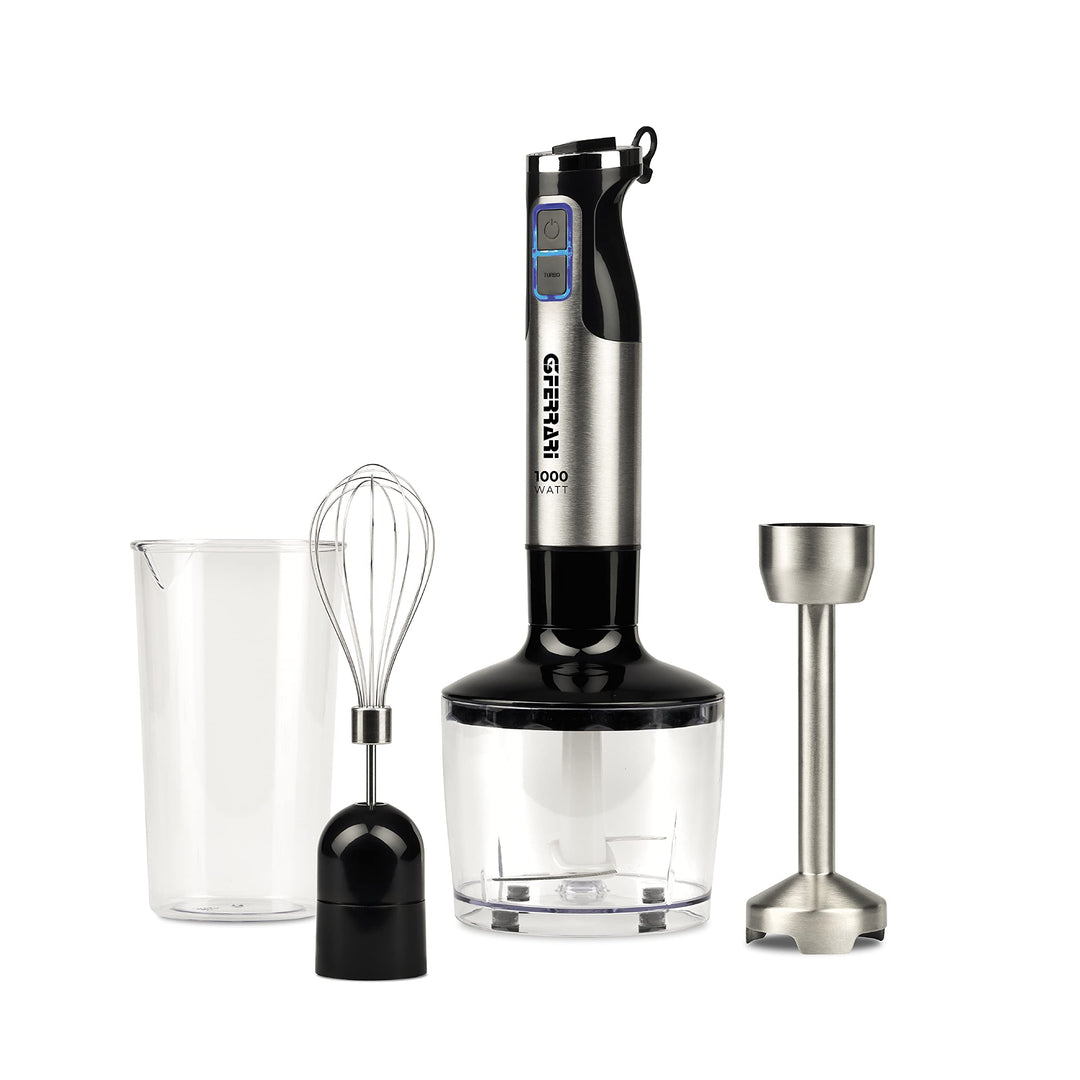 G3 Ferrari G20143 Antelao3-in-1 Stabmixer-Set mit Mixstab, Schneebesen und Zerkleinerer, DC-Motor, 1