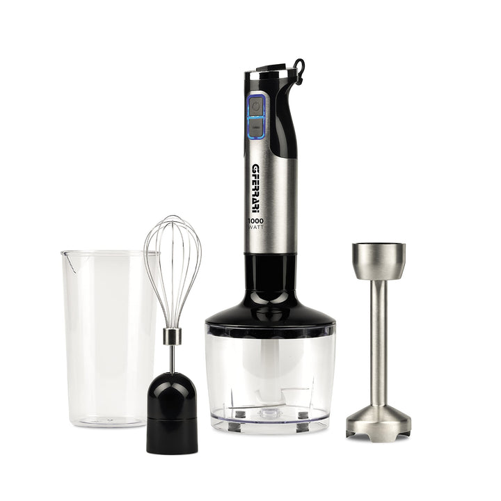 G3 Ferrari G20143 Antelao3-in-1 Stabmixer-Set mit Mixstab, Schneebesen und Zerkleinerer, DC-Motor, 1