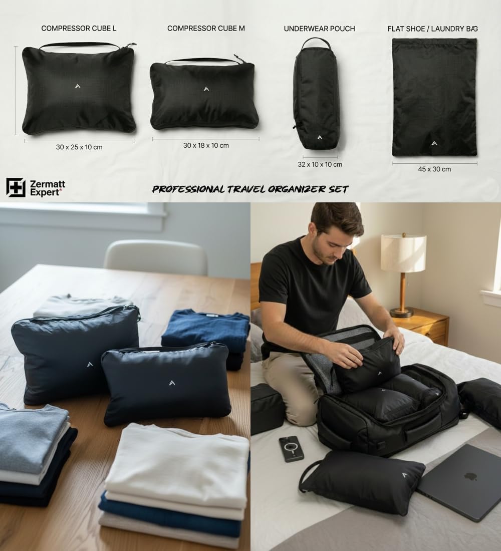 +Zermatt-Horn Rucksack herren Reise-Rucksack 35L | Laptop 15-17 Zoll. Kabinenrucksack Handgepäck mit