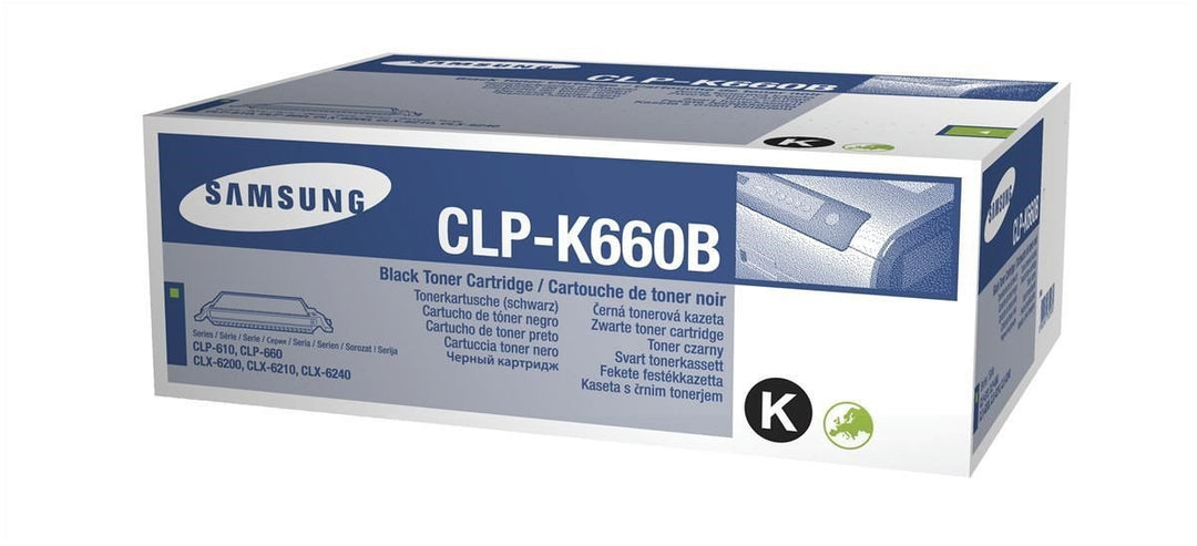 Samsung CLP-K660B/ELS Original Toner (Hohe Reichweite, Kompatibel mit: CLP-610/CLP-660/CLX-6200/6210