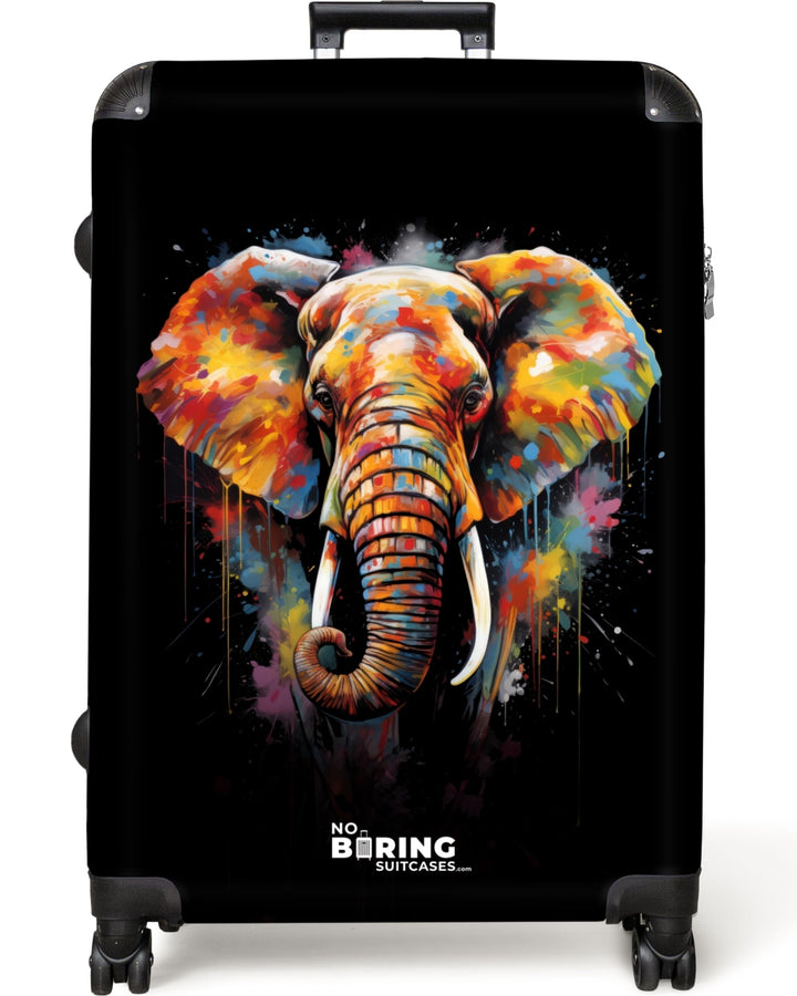 NoBoringSuitcases.com® Koffer XL Gross 77x51.5x28 cm Hartschale Reisekoffer 4 Rollen Leicht Koffer T