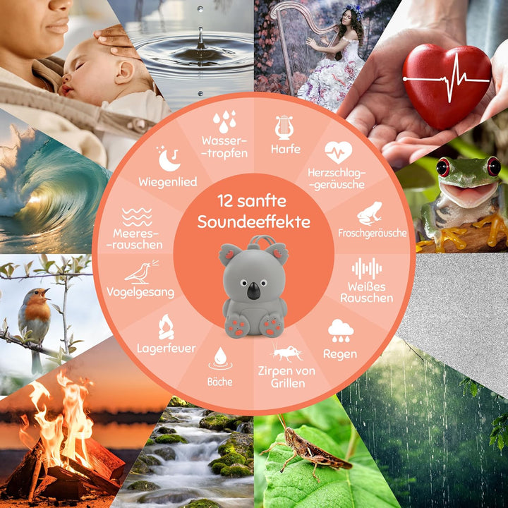 Science4you Sleepy Koala White Noise Machine – Weisses Rauschen für Baby, Weisses Rauschen Gerät mit
