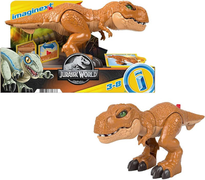 Fisher-Price Imaginext Jurassic World Thrashin Action T Rex dinosaur figure for preschool kids ages