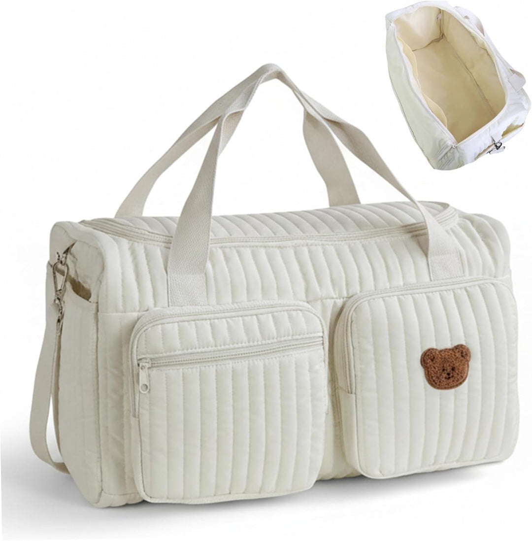 Mama-Baby-Reisetasche – gesteppte Wickeltasche mit grossem Fassungsvermögen für Frauen mit mehreren