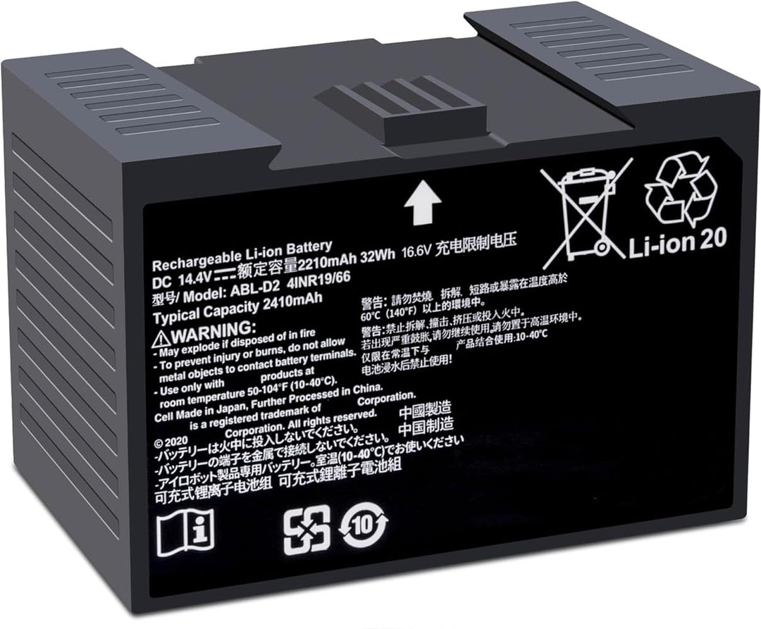 ABL-D2 ABL-D2A Battery for iRobot Roomba j7 i3 i4 i6 i7 i7+ i8 and e5 e6 Series, j7 j7+ j7550 i4 i4+