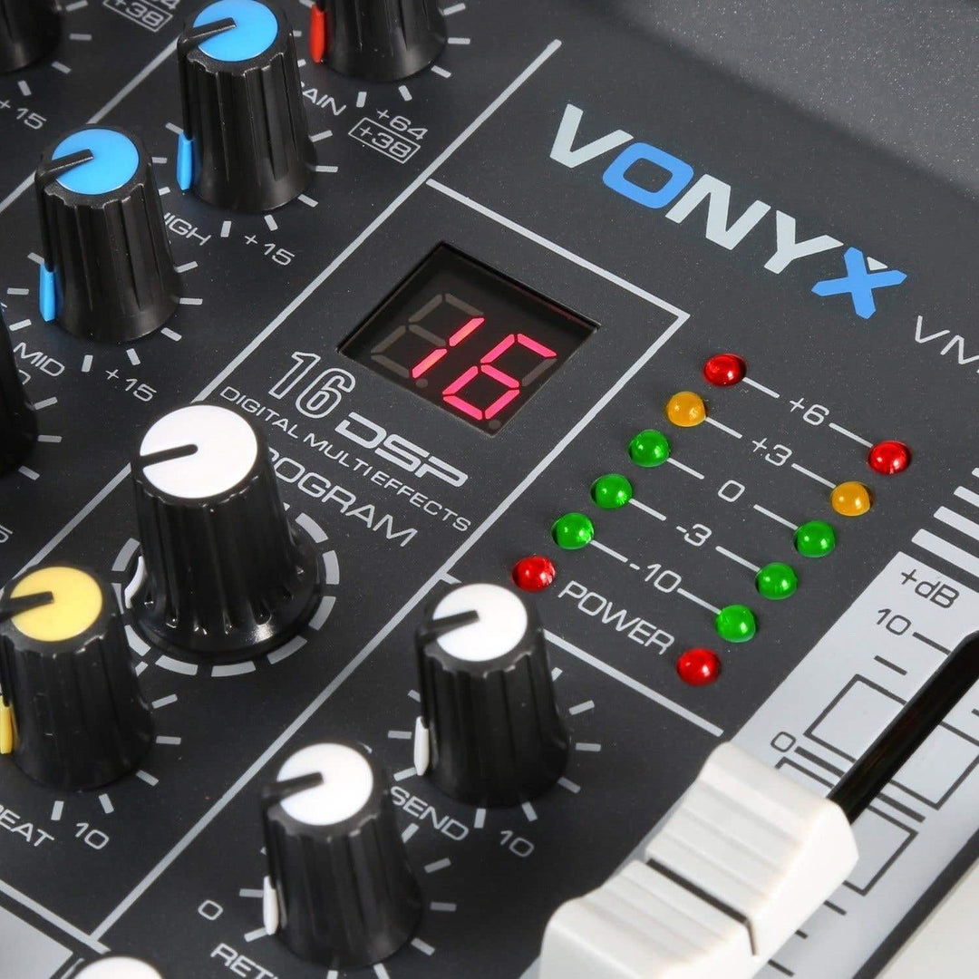 Vonyx VMM-K602 6-Kanal-Mischpult mit Bluetooth und Effekten
