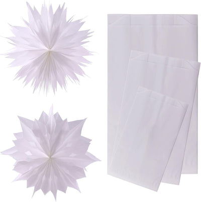 DIY-24H | Verschiedene Grössen wählbar | Papiertüten Farbe Weiss Geschenktüten Papier, Kleine Tüten