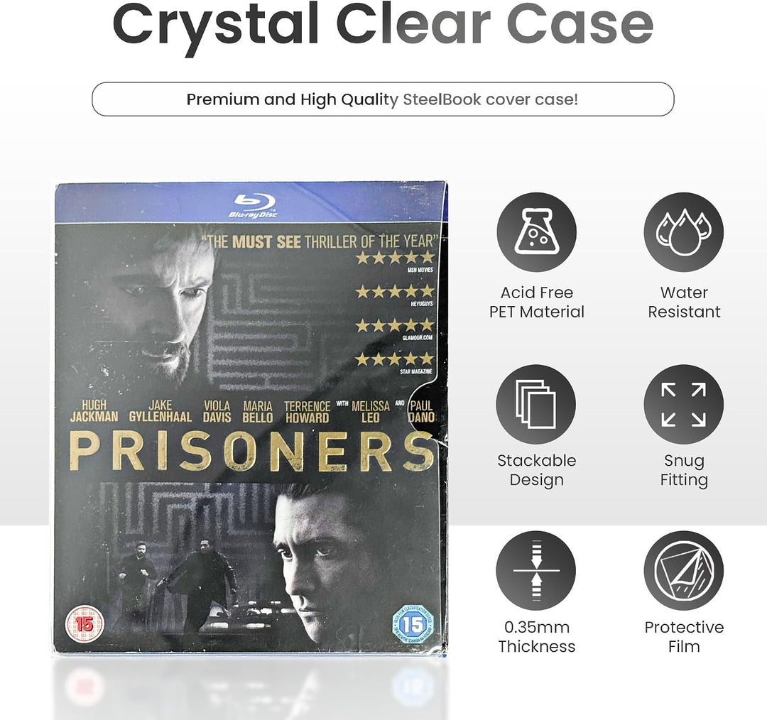 Steelbook Schutzhüllen/Schutzhüllen für Blu-ray, 1-100 Stück, 50 Stück, 50
