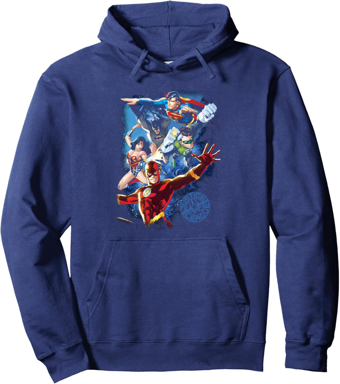 Justice League Galactic Attack Color Pullover Hoodie