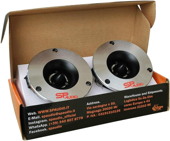 SP 2 Tweeter Audio SPTW28 Ultra Slim 100 watt rms und 200 watt max mit 9,40 cm Durchmesser und 107 d