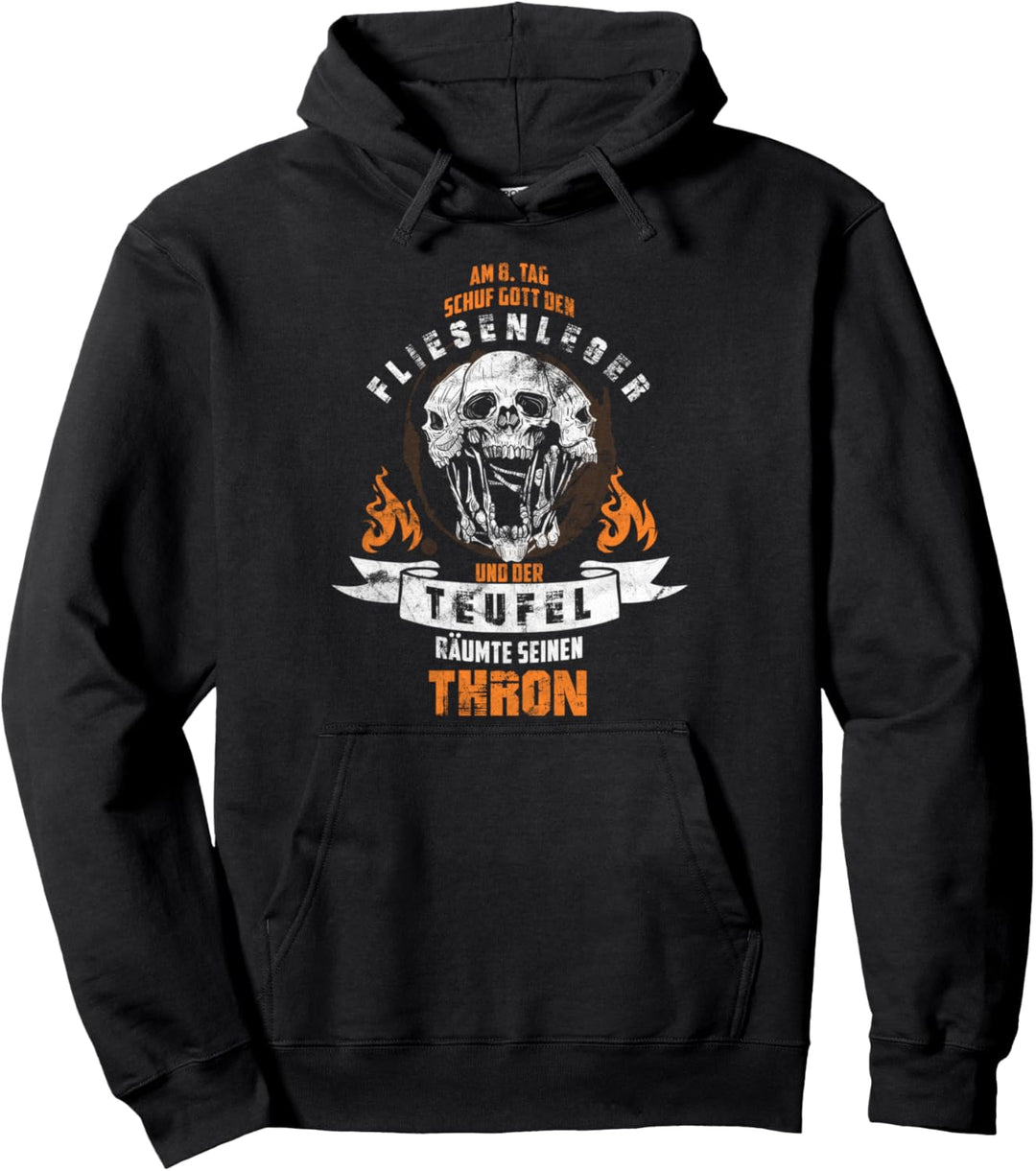 Am 8. Tag Schuf Gott Den Fliesenleger I Lustiges Bodenleger Pullover Hoodie