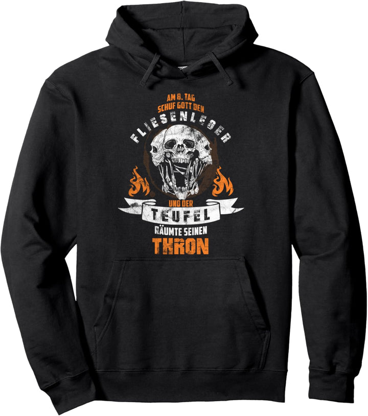 Am 8. Tag Schuf Gott Den Fliesenleger I Lustiges Bodenleger Pullover Hoodie