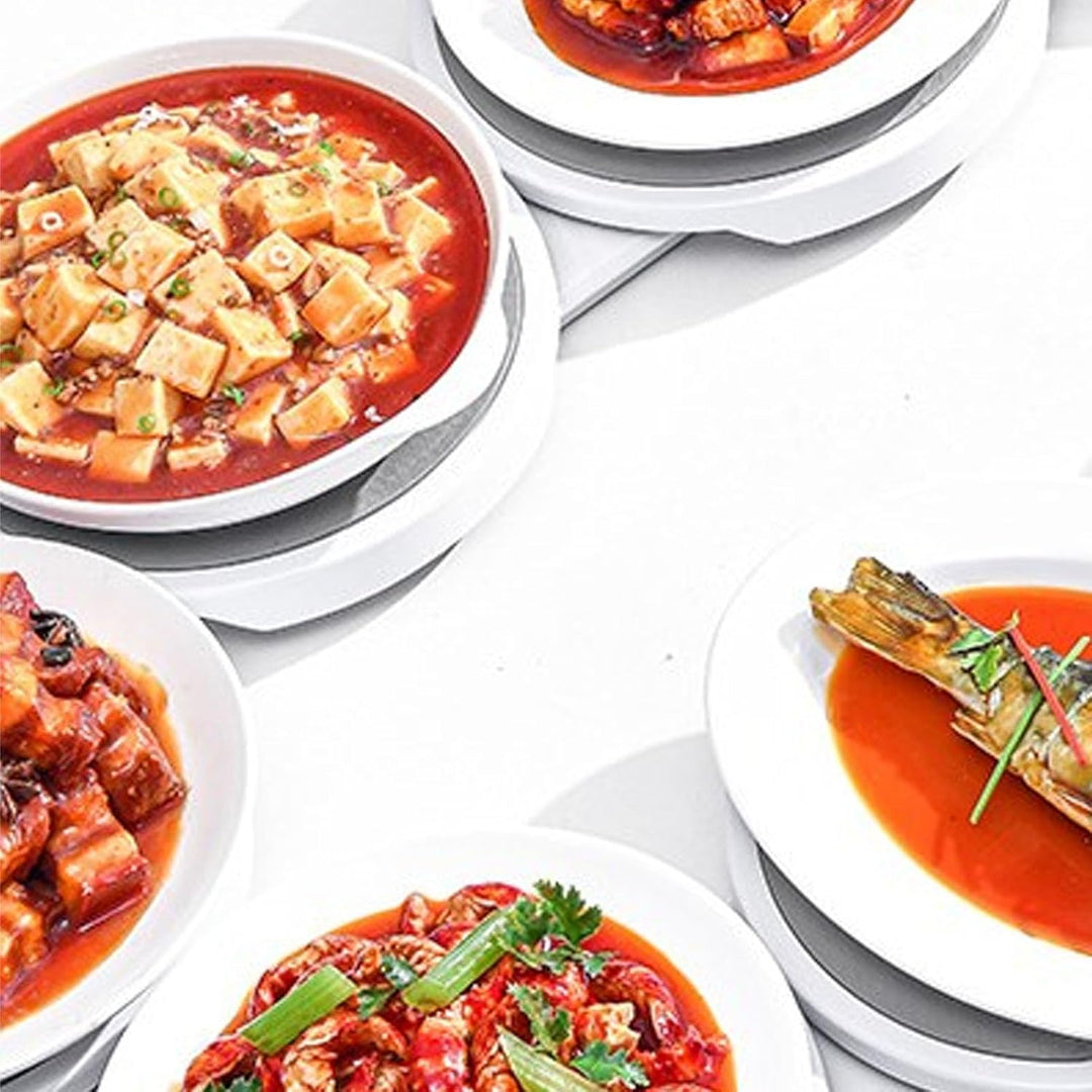 Lazy Susan Drehteller für Esstisch, 360 Grad Drehbarer Tisch in der Mitte für Lebensmittel, Drehbare