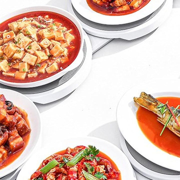 Lazy Susan Drehteller für Esstisch, 360 Grad Drehbarer Tisch in der Mitte für Lebensmittel, Drehbare
