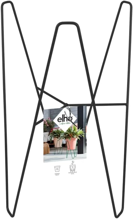 elho Loft Urban Rahmen 40 - Zubehör für Aussen - Ø 30.8 x H 51.3 cm - Schwarz/Living Schwarz Living
