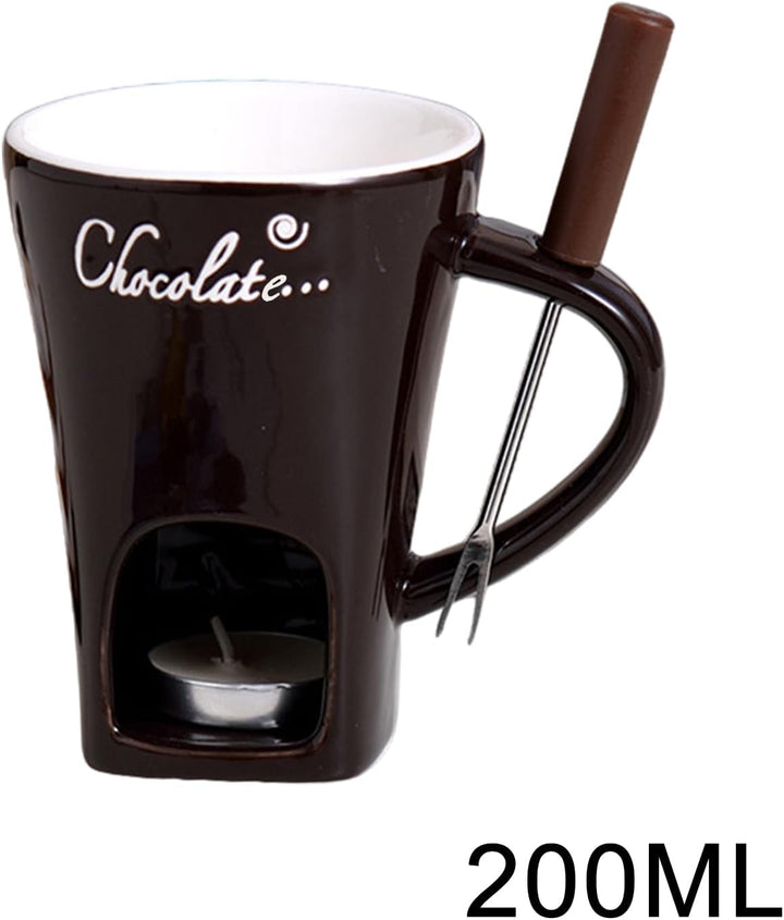 Generisch Schokoladenfondue Tasse | Schokoladenschmelzbecher | Hochwertige Pralinen schmelzende Kera