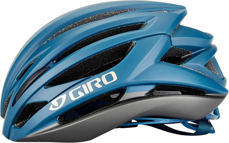 Giro Syntax Rennrad Fahrrad Helm matt blau/grau 2022, S