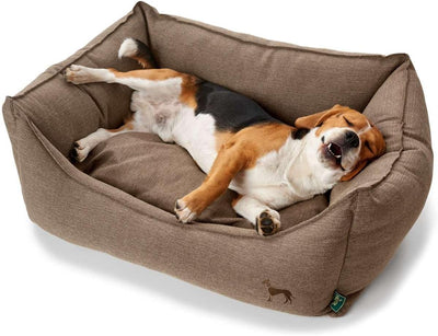 HUNTER Livingston Hundesofa, Hundebett, Strukturstoff, klassisch, S, braun braun 60 x 40 x 20 cm, br