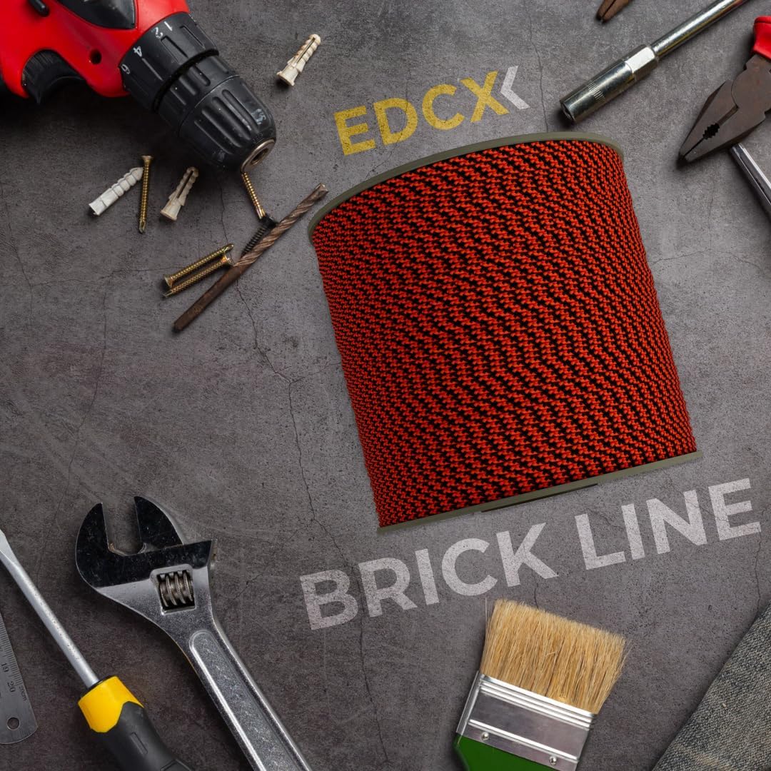 EdcX Maurerschnur ⌀1,7 mm | 50m, 100m und 300m | Nylon | Ziegellinie, Bauschnur, Gartenarbeit, Mason