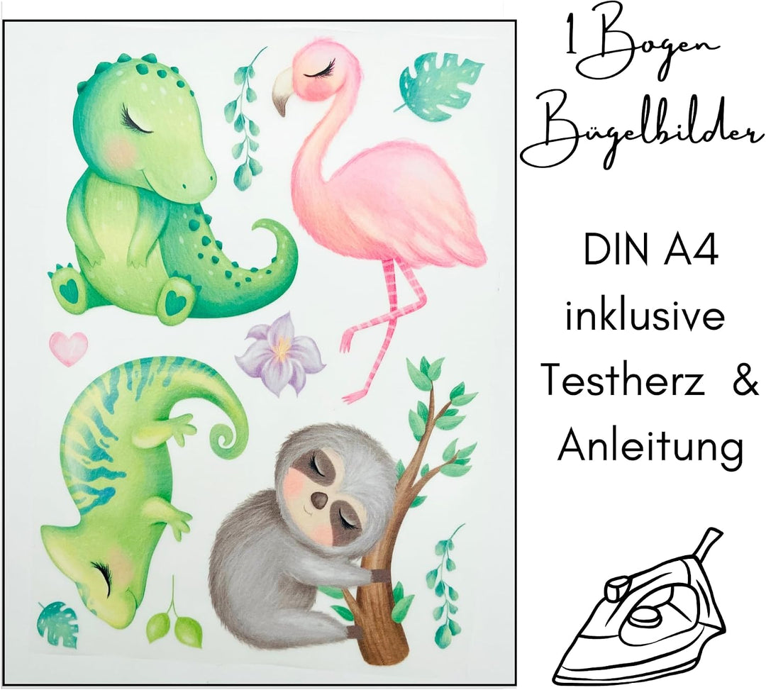 Bügelbilder Set für Textilien DIN A4 Kinder Mädchen Jungen Pferde Weihnachten gross klein Aufbügelbi