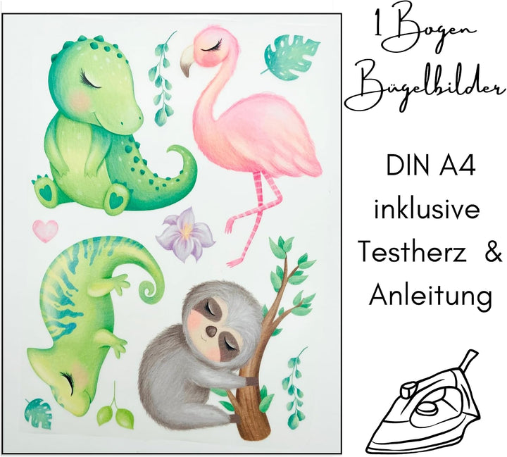 Bügelbilder Set für Textilien DIN A4 Kinder Mädchen Jungen Pferde Weihnachten gross klein Aufbügelbi