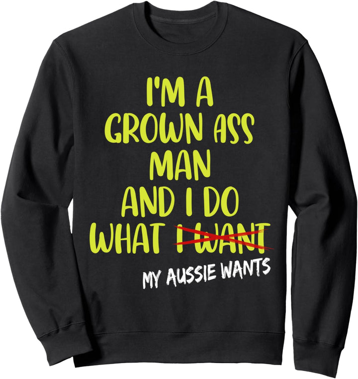 Urkomische australische Schäferhundgeschenke für Aussie Dad Sweatshirt