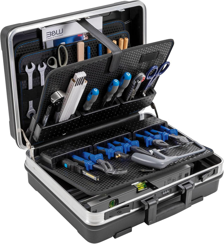 B&W Werkzeugkoffer BASE mit MODUL-Werkzeugstecksystem (Koffer aus ABS, Volumen 28,1l, 46,3 x 35,5 x