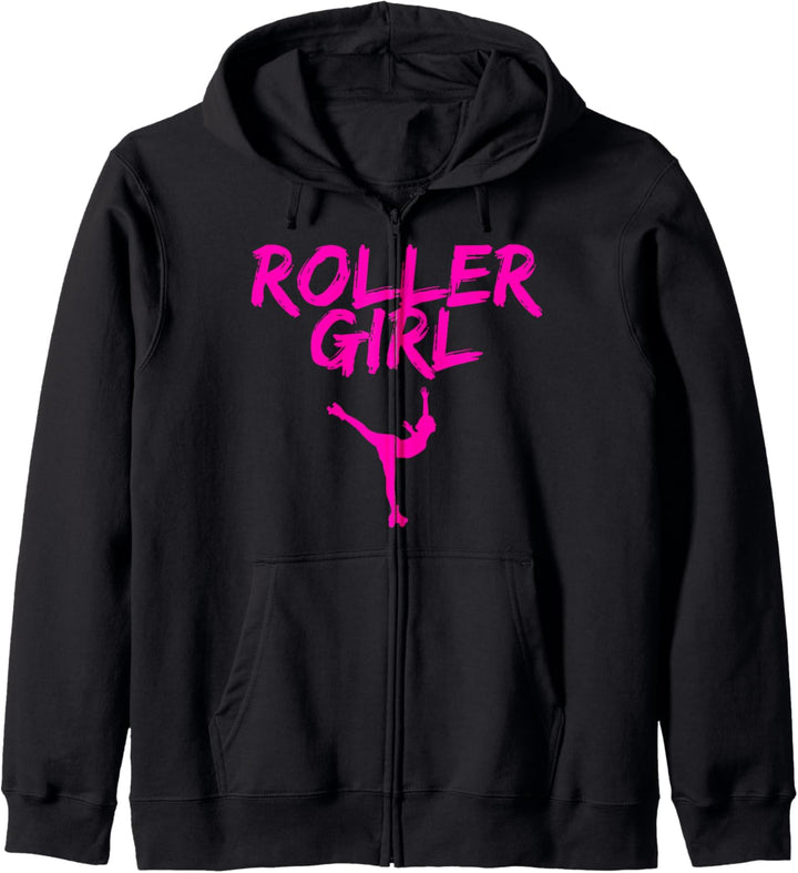 Roller Girl Rollkunstlauf. Für Rollergirl Rollschuh Mädchen Kapuzenjacke