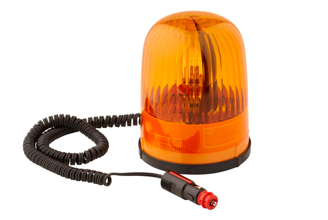 HELLA - Halogen-Rundumkennleuchte - KL Junior - 24V - gelb - Magnetbefestigung - Kabel: 3500mm - Ste