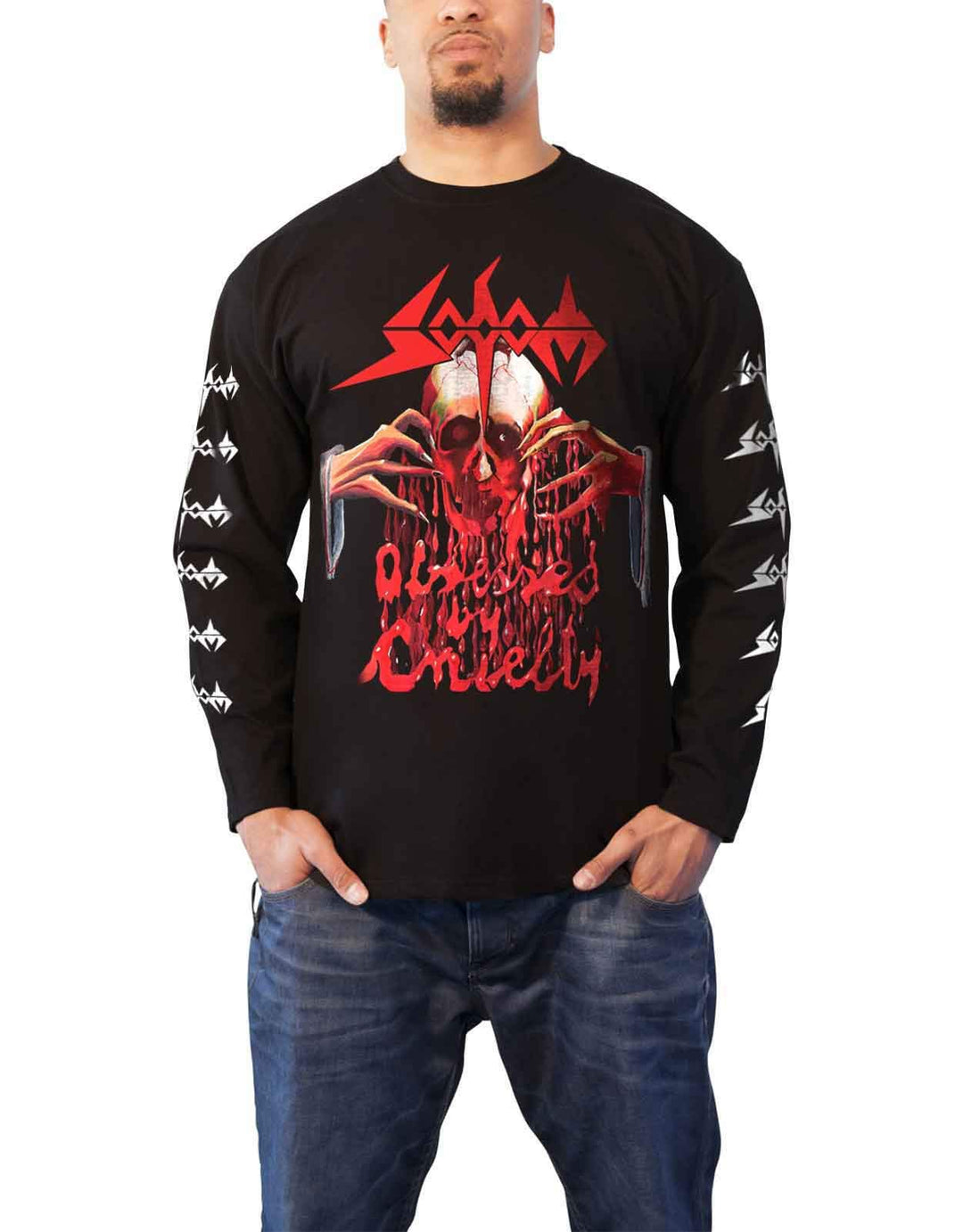 Sodom Obsessed By Cruelty Männer Langarmshirt schwarz Band-Merch, Bands M Schwarz, M Schwarz