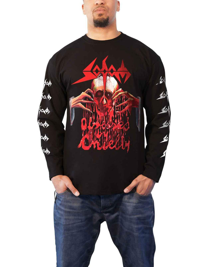 Sodom Obsessed By Cruelty Männer Langarmshirt schwarz Band-Merch, Bands M Schwarz, M Schwarz