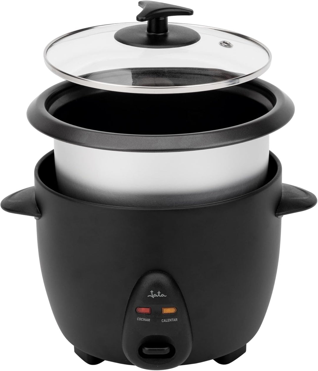 JATA JEAR2510 Elektrischer Reiskocher, Kapazität 1 l, 400 W, Funktionen: Kochen und Warmhalten, abne