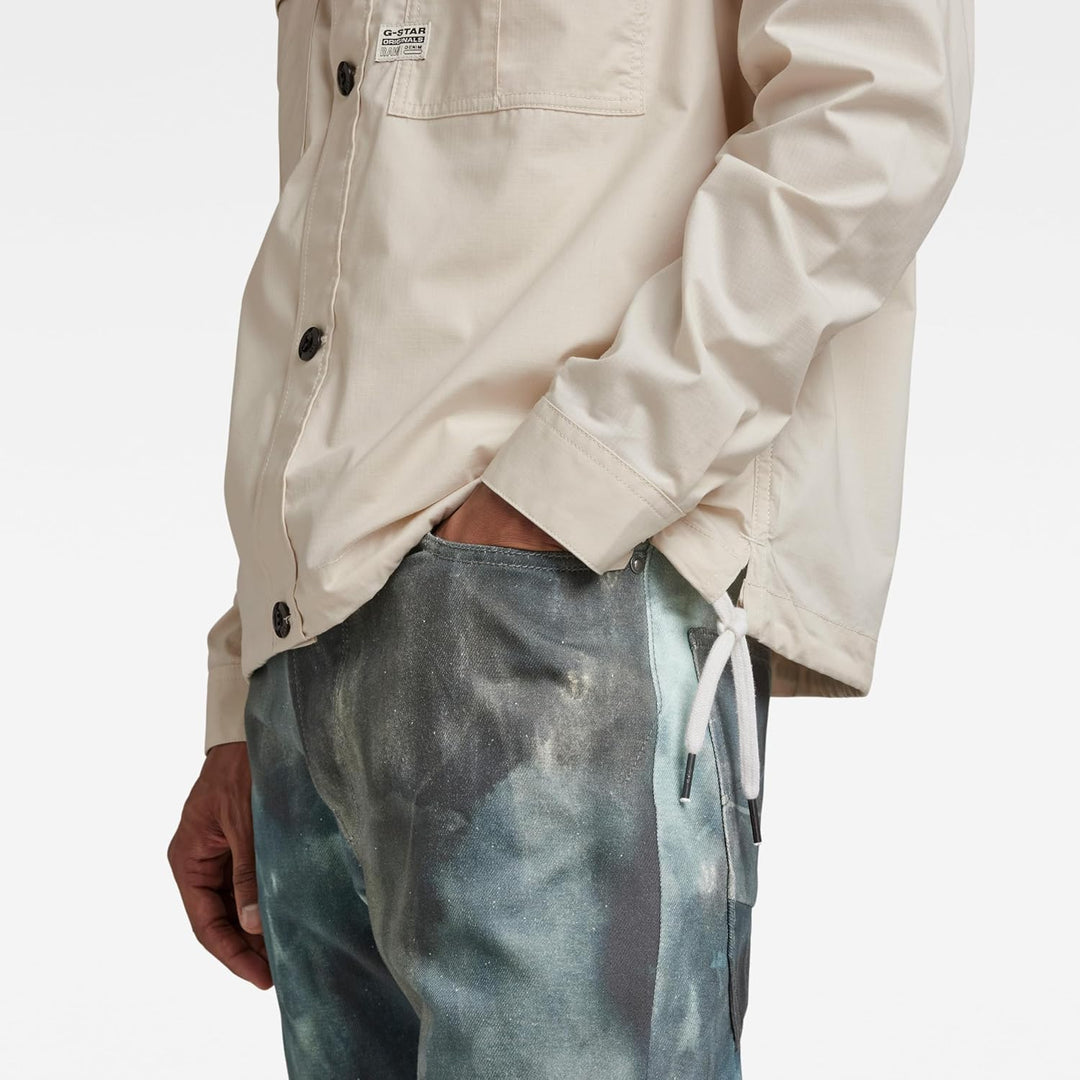G-Star Herren 2 Pocket Relaxed Shirt S Beige (Whitebait D22967-d308-1603), S Beige (Whitebait D22967