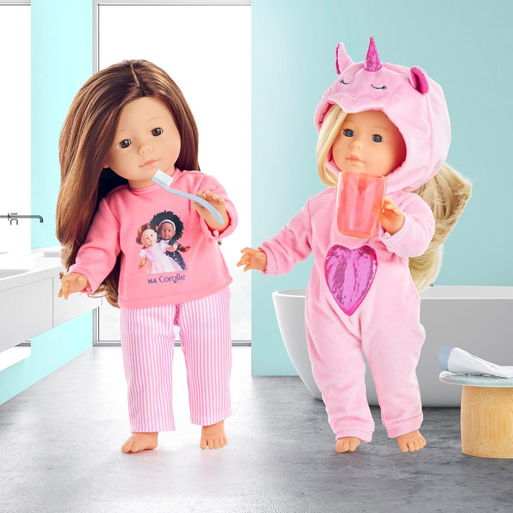 Einhornpyjama pink, für alle 36cm MaCorolle Ankleidepuppen, ab 3 Jahre