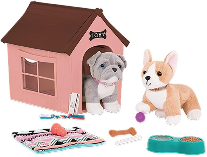 Our Generation - OG-Hundehaus - Hundehaus Spielset - Haustierspielzeug - 46 cm Puppe Zubehör - Vorge