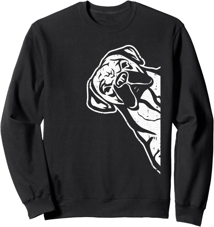 Boxer Face Dog Cute Puppy Doggie Pet Animal Lover Sweatshirt