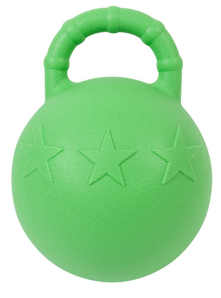 Pfiff 102446 Pferdespielball Fruitstar, Spielball mit Apfel-Aroma, Selbstaufblasend, Hellgrün 25cm,