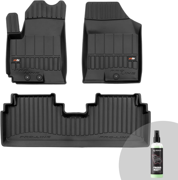 FROGUM ProLine 3D Gummimatten Exklusiven Auto Fussmatten Autofussmatten für Hyundai ix20 2010-2019,