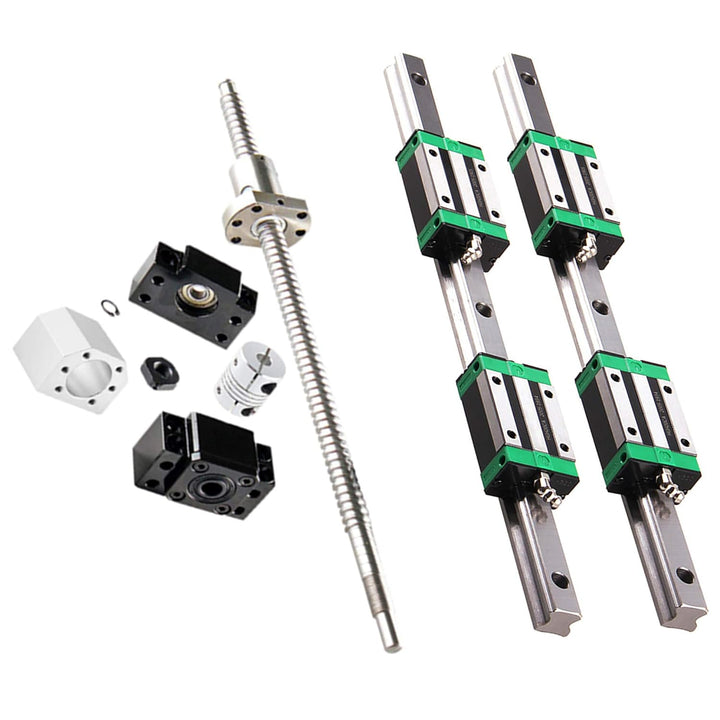 Linearführung HGR20-800mm Linearschiene mit 4PCS Gleitblock + 1PCS SFU1605-850mm Kugelumlaufspindel