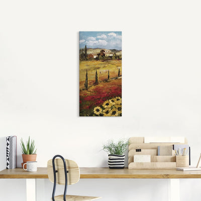 ARTland Leinwandbilder Wandbild Bild auf Leinwand 30 x 60 cm Landschaften Europa Italien Malerei Ock