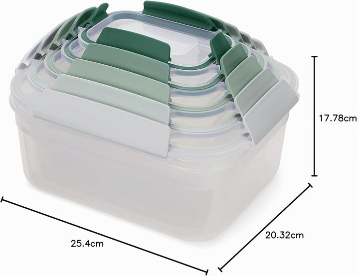 Joseph Joseph Nest Lock, 5 Stück Kunststoff Küche Lebensmittel Lagerung aufbewahrungsbox mit Deckel,