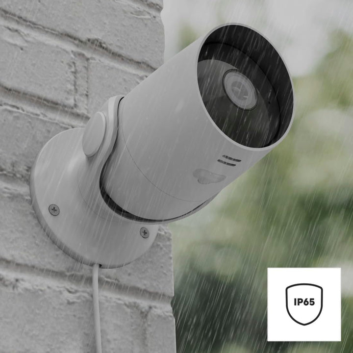 Hama Überwachungskamera WLAN (WLAN Kamera f. aussen, Outdoor-Kamera mit Sprach- u. App-Steuerung, we