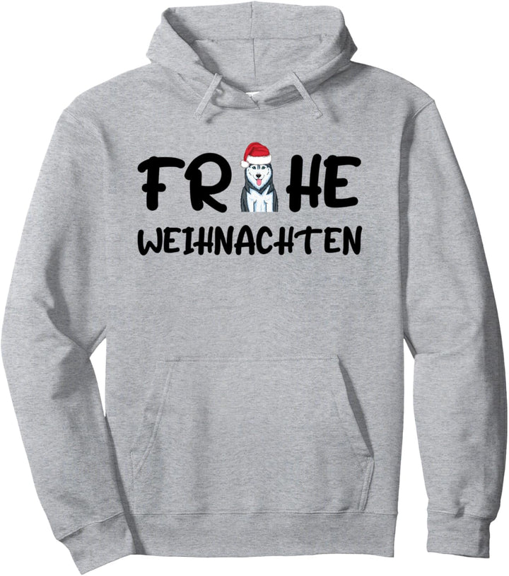 Husky Weihnachtspulli Hund Husky Frohe Weihnachten Pullover Hoodie